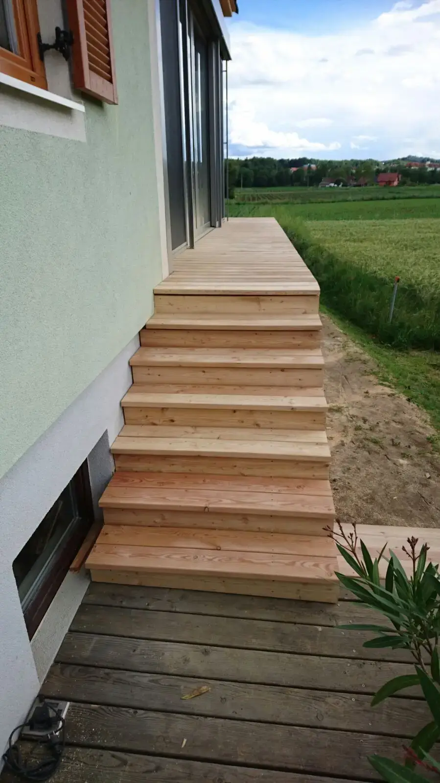 Außenstiege - Aufgang zum Wintergarten